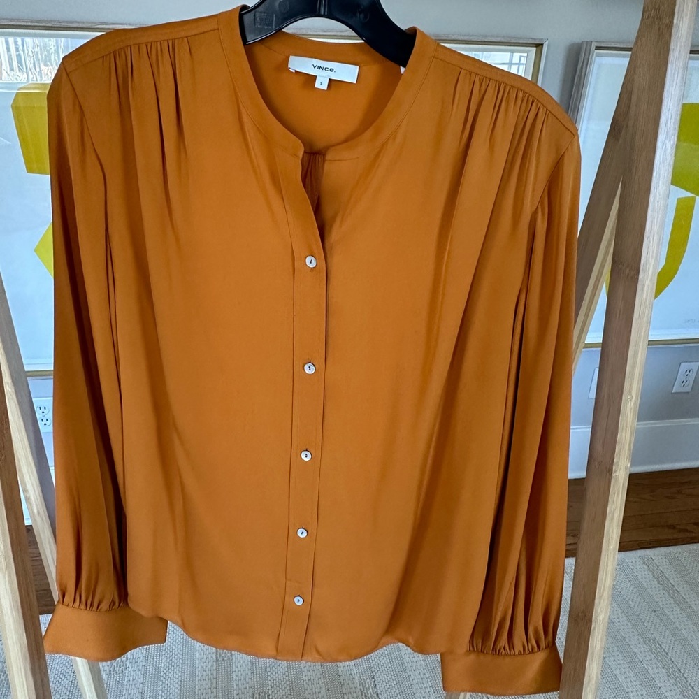 Vince longsleeved silk blouse